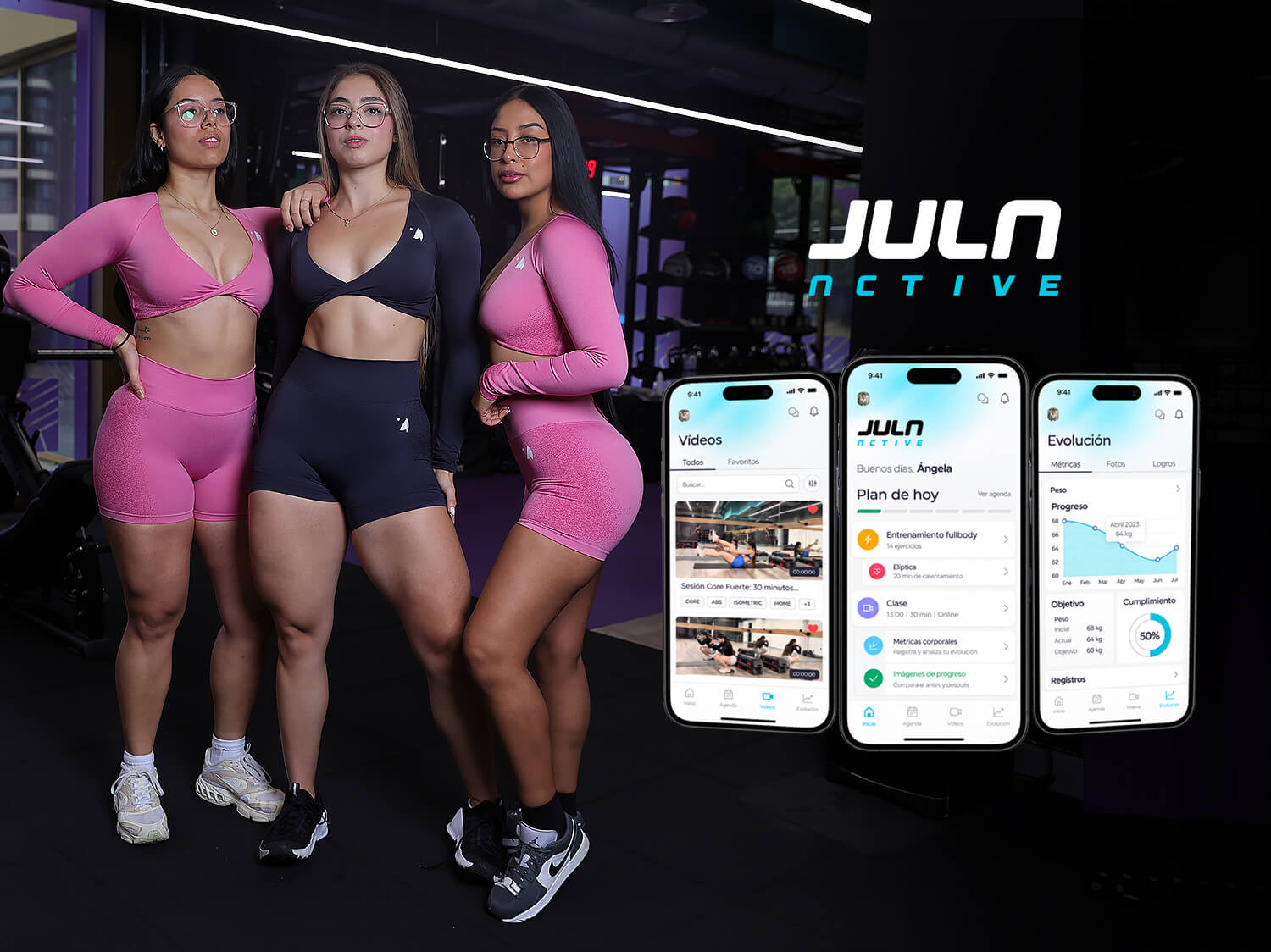JULA Active — three women in JULA activewear